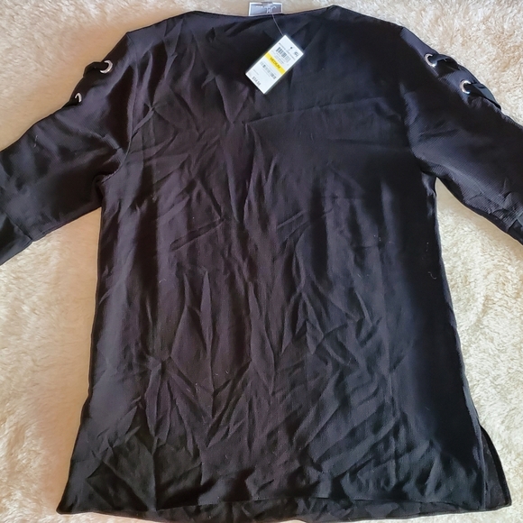 JM Collection
Laced Grommet-Sleeve Top - Picture 2 of 4